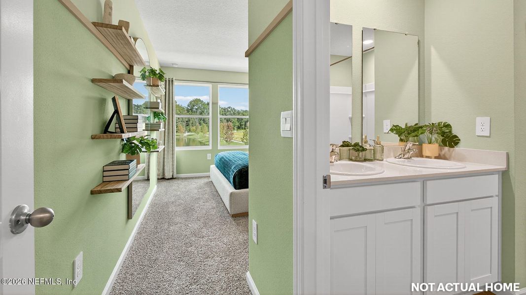 Furnished interior view inside a new home in Trout River, Jacksonville (Image 16).