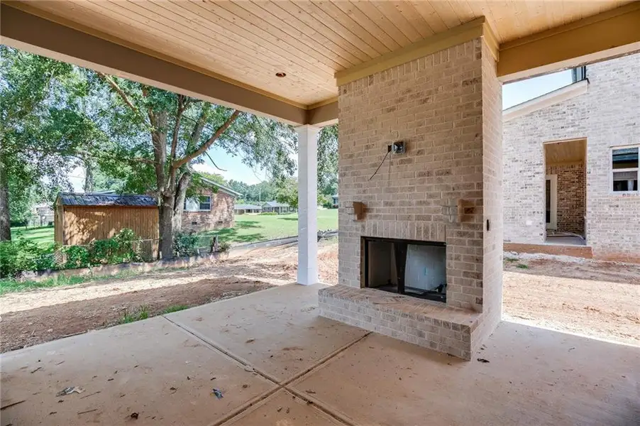Exterior details and patio area of a home in , Buford (Image 20).
