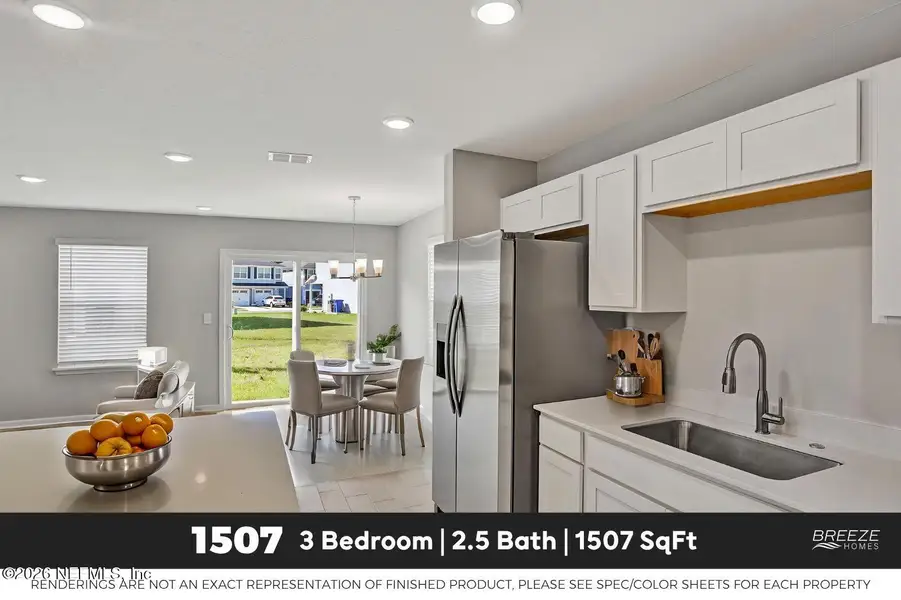 Furnished interior view inside a new home in , Jacksonville (Image 5).