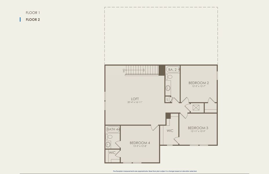 Winthrop Floor Plan, Quick Move-In Home, Floor 2