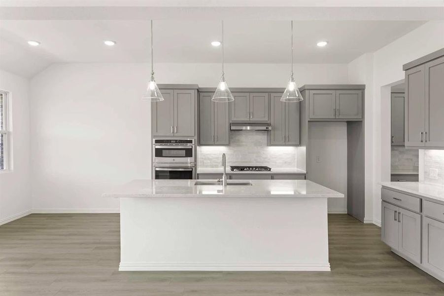 Furnished interior view inside a new home in Brookshire at Legacy Hills, Celina (Image 12). Furnished interior view inside a new home in Brookshire at Legacy Hills, Celina (Image 12).