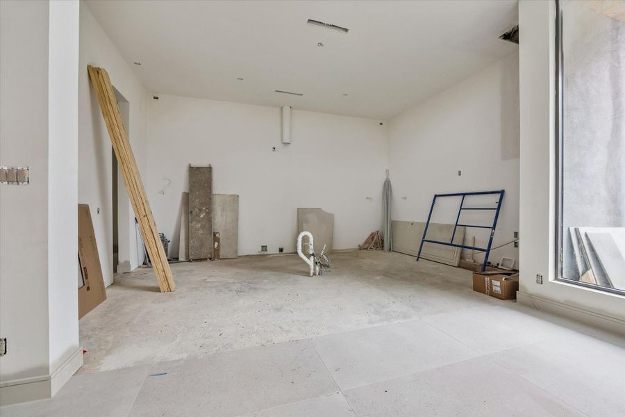 Gourmet kitchen in the construction zone