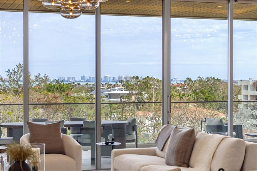 Furnished interior view inside a new home in , Longboat Key (Image 33). Furnished interior view inside a new home in , Longboat Key (Image 33).