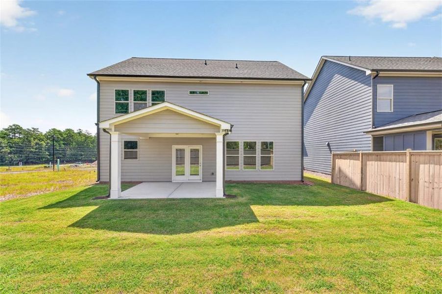 Exterior details and patio area of a home in , Buford (Image 4).
