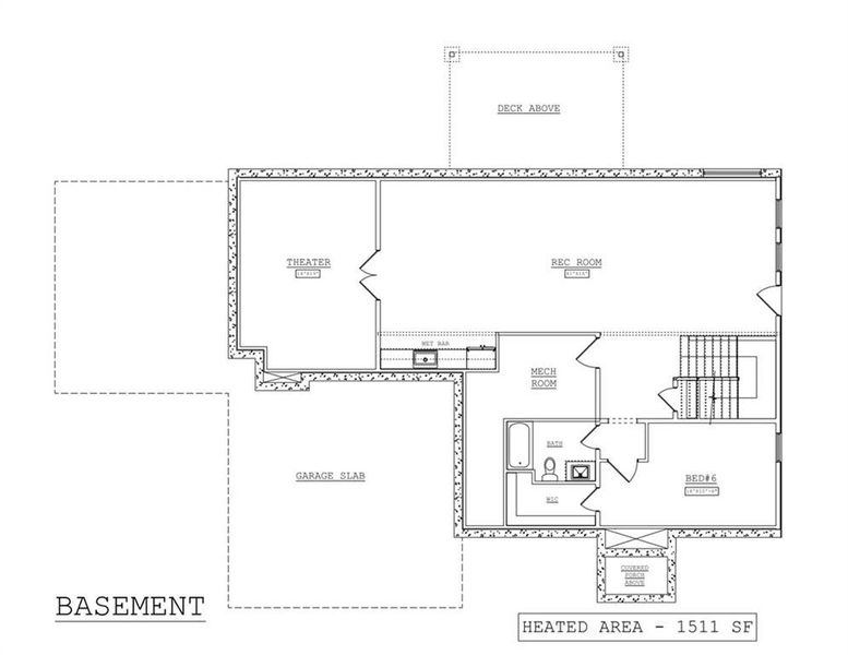2D floor plan layout of this home in , Marietta, GA (Image 5).