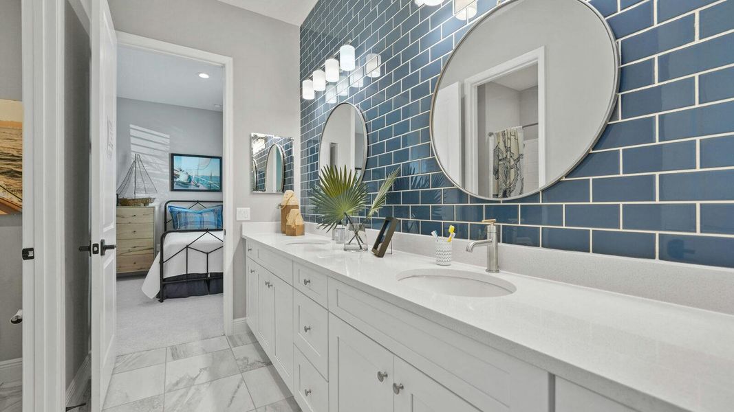 Furnished interior view inside a new home in Wildleaf Real Estate and Homes for Sale in Parrish, FL - Neal Communities, Parrish (Image 19).