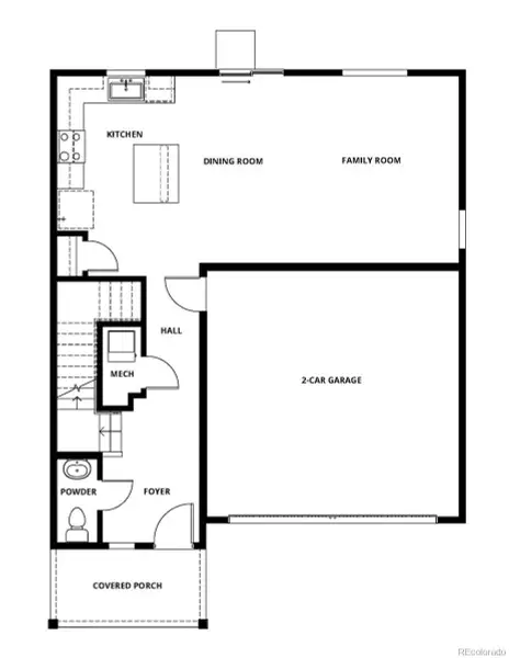 2D floor plan layout of this home in Hidden Creek, Frederick, CO (Image 3).