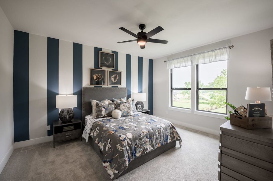 Representative furnished interior of a home built from the Meritage by Tri Pointe Homes in Legacy Grove, Montgomery (Image 45).