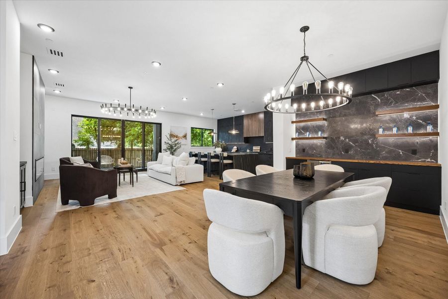 Furnished interior view inside a new home in , Bellaire (Image 10).