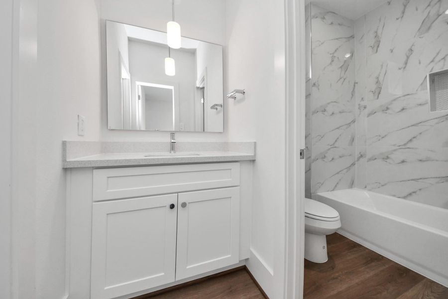 Furnished interior view inside a new home in , Houston (Image 12).