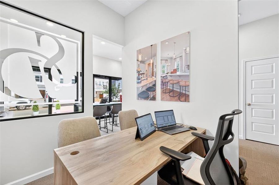 Furnished interior view inside a new home in Townes At The Stiles, Cartersville (Image 31).