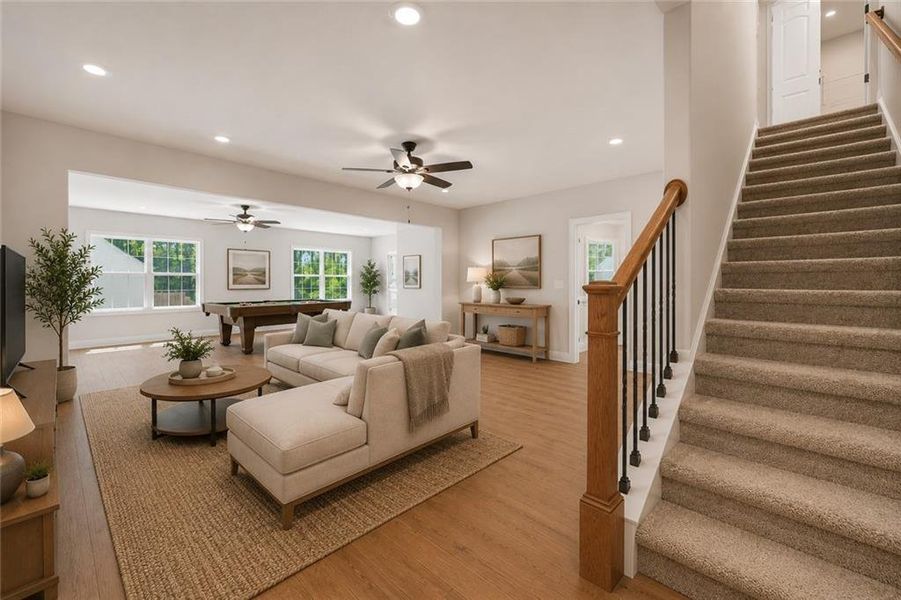 Furnished interior view inside a new home in Madeira, Acworth (Image 10).