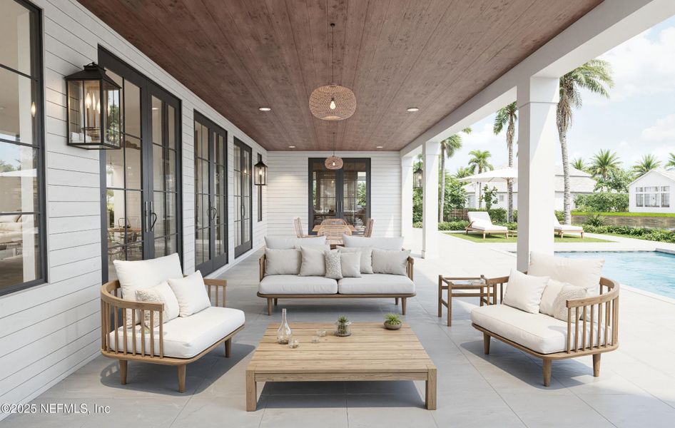 Exterior details and patio area of a home in , Ponte Vedra Beach (Image 25).
