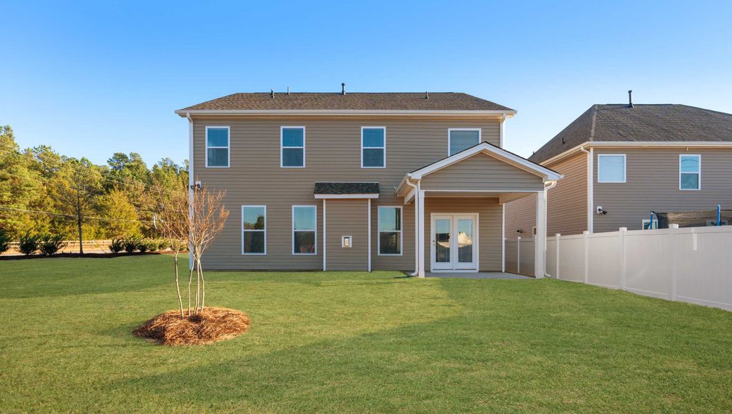 Exterior details and patio area of a home in Seven Oaks, Greenwood (Image 23).