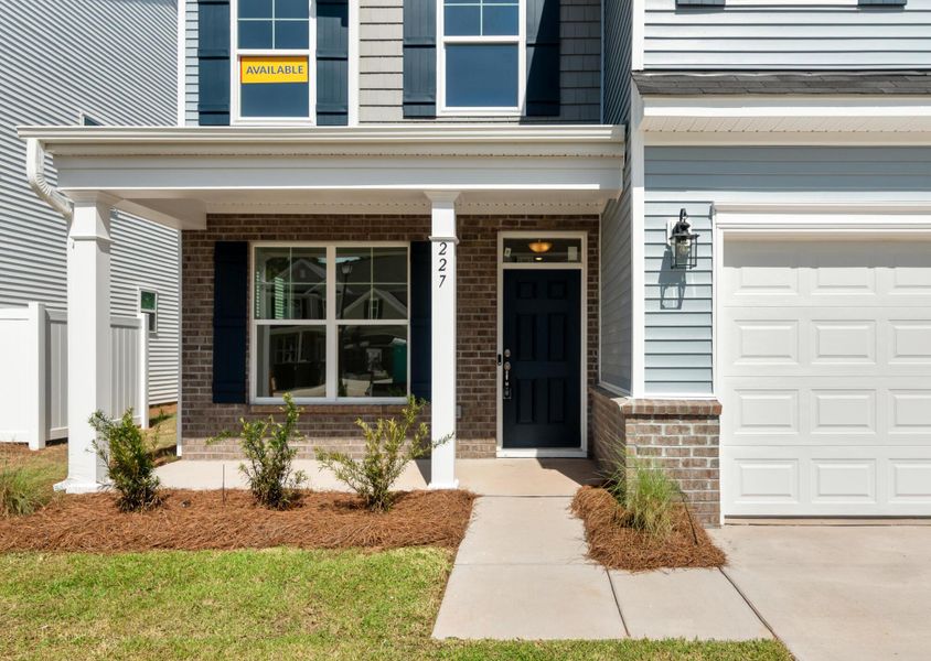 Exterior details and patio area of a home in Parker's Preserve, Ridgeville (Image 3).