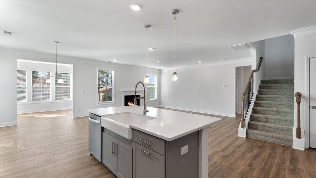 Furnished interior view inside a new home in Cottonwood Ridge, Piedmont (Image 10).