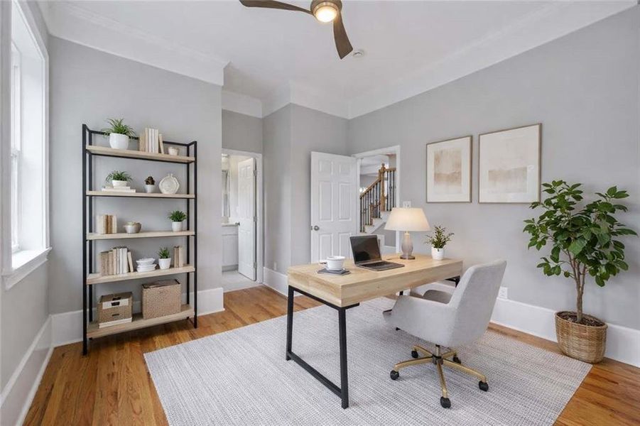 Furnished interior view inside a new home in , Fairburn (Image 9). Furnished interior view inside a new home in , Fairburn (Image 9).