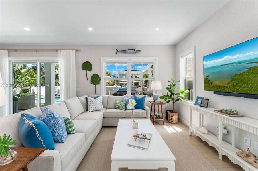Furnished interior view inside a new home in , Tavernier (Image 65).
