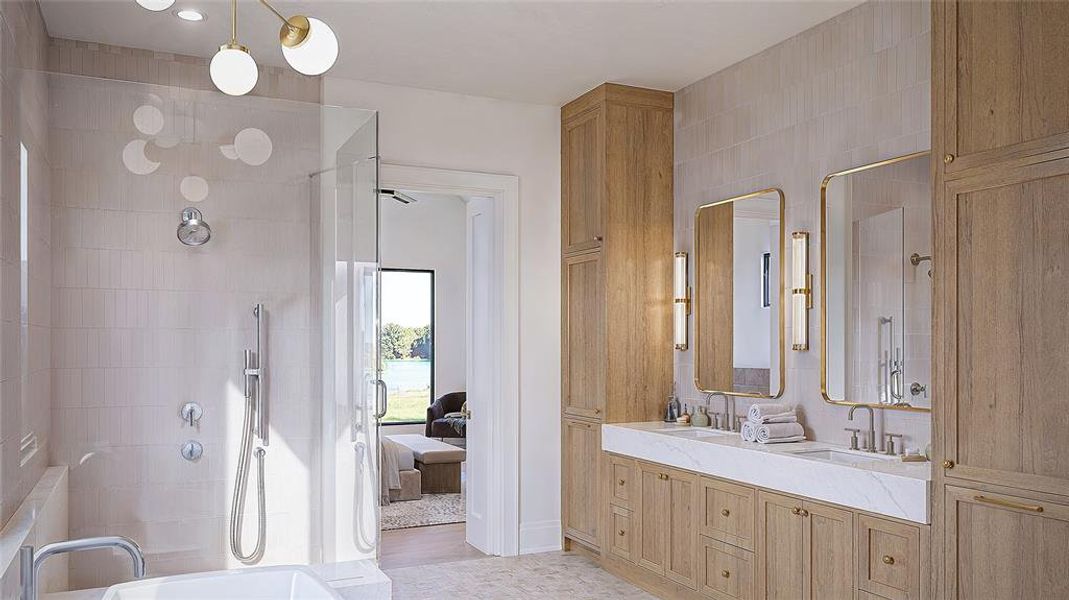 Furnished interior view inside a new home in , Tool (Image 4).
