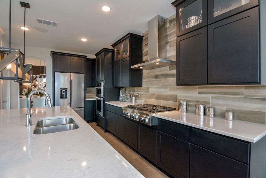 Furnished interior view inside a new home in Bridgeland, Cypress (Image 9).