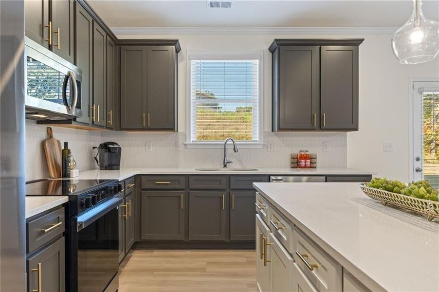 Furnished interior view inside a new home in Clark Farms, Flowery Branch (Image 8).