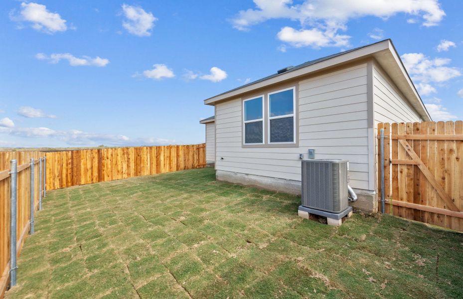 Exterior details and patio area of a home in Larson Crossing, Elgin (Image 22).