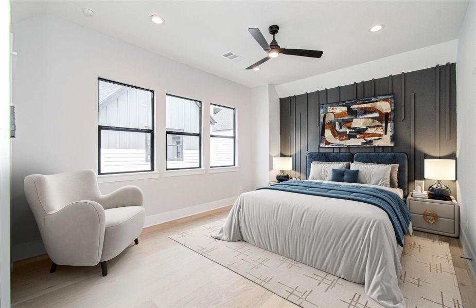 Furnished interior view inside a new home in , Houston (Image 7).