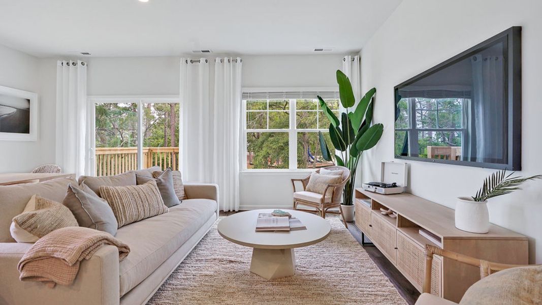 Furnished interior view inside a new home in Indigo Preserve Townhomes, Leland (Image 6).