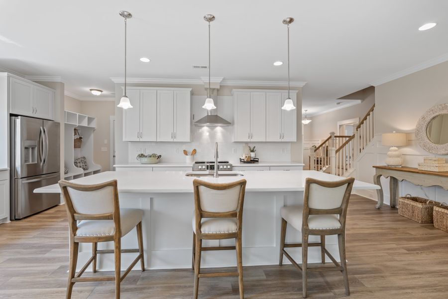 Representative furnished interior of a home built from the Scout by Bill Clark Homes in Sidbury Landing, Wilmington (Image 9).