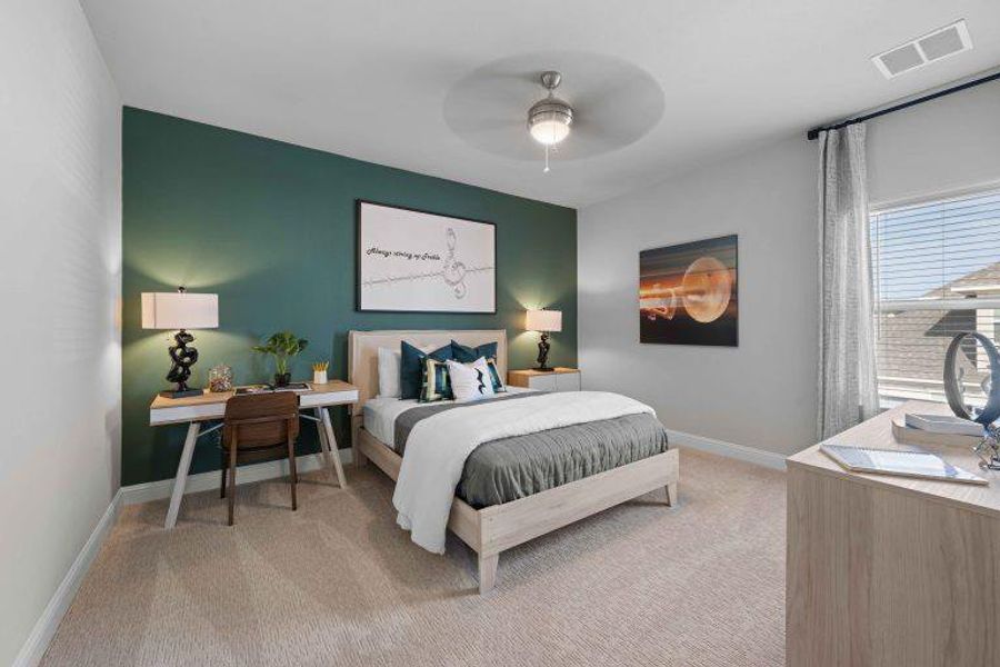 Furnished interior view inside a new home in Cross Creek, Cedar Park (Image 16). Furnished interior view inside a new home in Cross Creek, Cedar Park (Image 16).