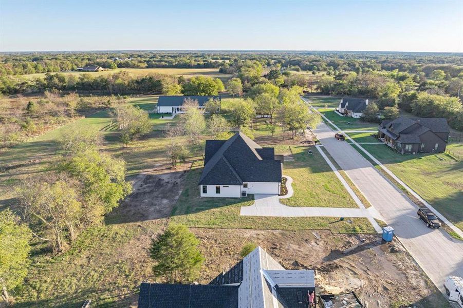 Birds eye view of property