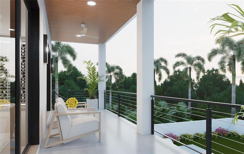 Exterior details and patio area of a home in , Redington Shores (Image 3).