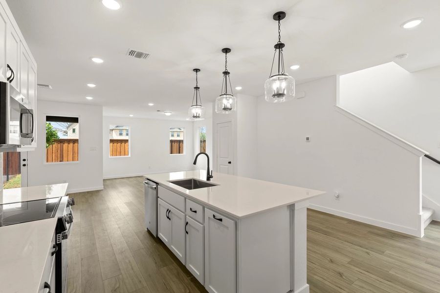 Open Kitchen-Living-Dining Room Representative Photo featuring the Harmony Collection Open Kitchen-Living-Dining Room Representative Photo featuring the Harmony Collection