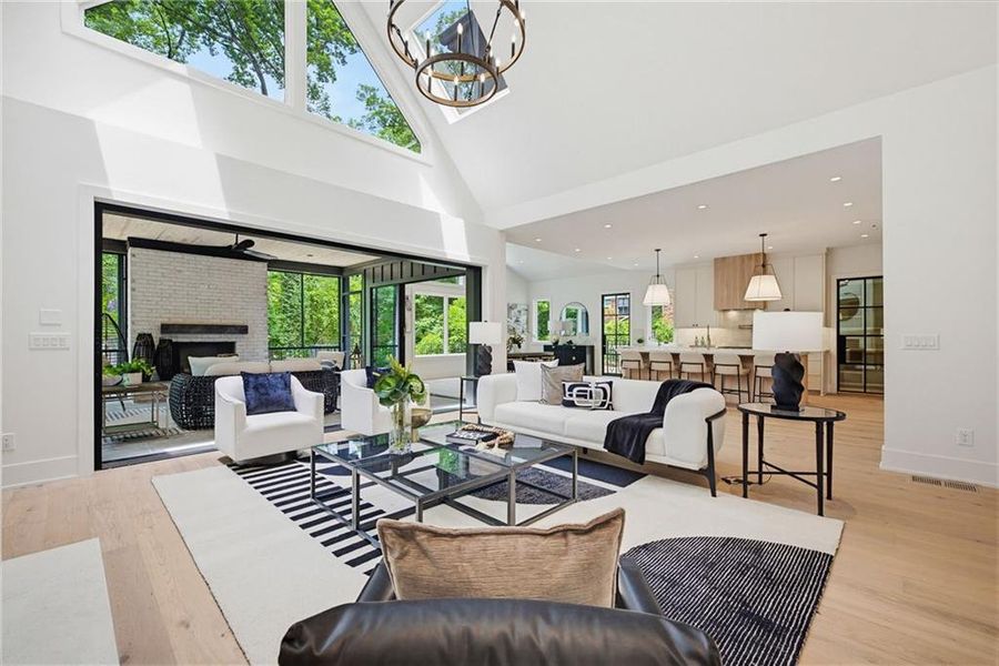 Furnished interior view inside a new home in , Atlanta (Image 11). Furnished interior view inside a new home in , Atlanta (Image 11).