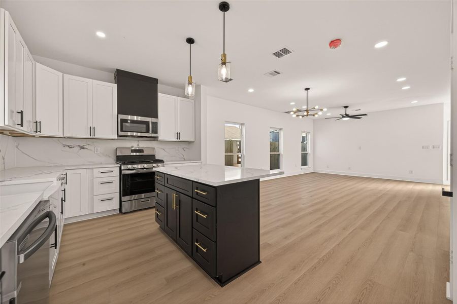 Furnished interior view inside a new home in , Houston (Image 9).