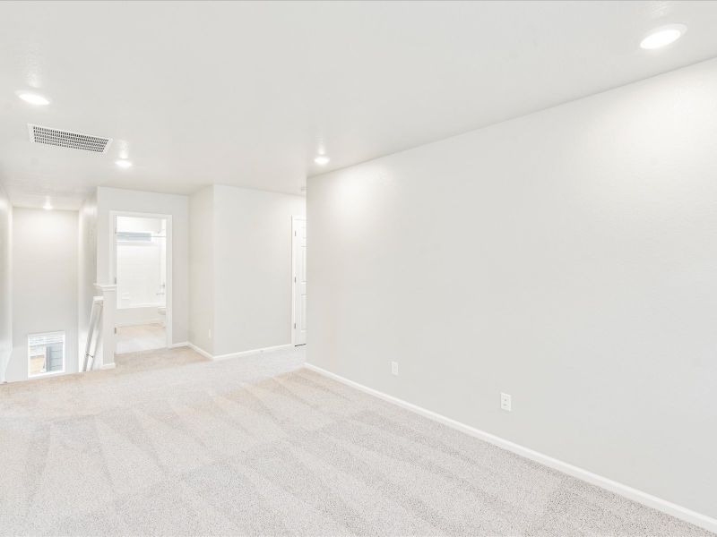 The Snowberry floorplan interior image taken at a Meritage Homes community in Brighton, CO.