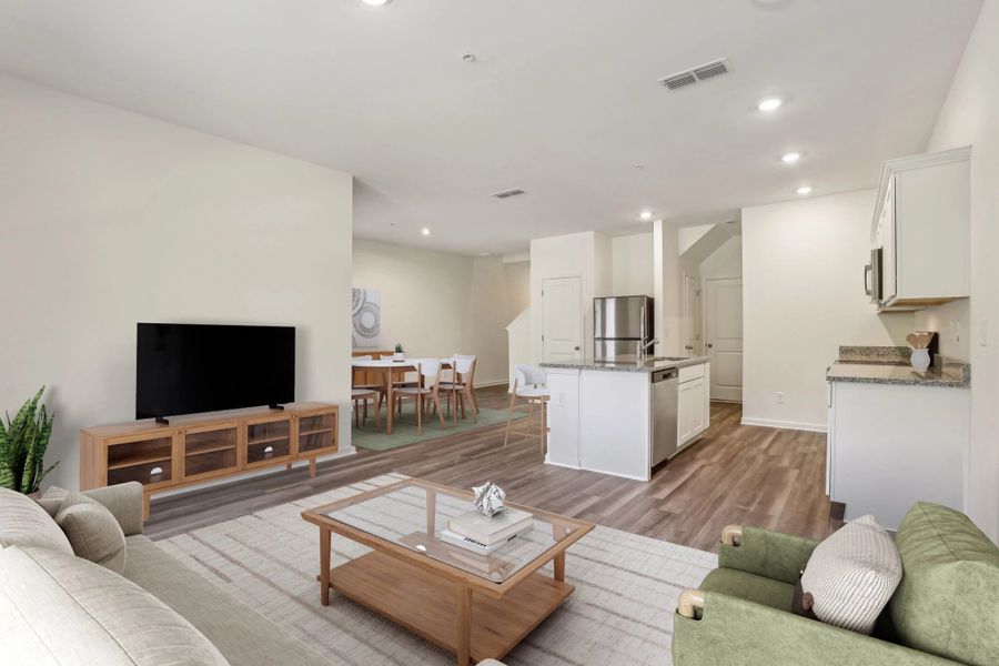 Representative furnished interior of a home built from the Echo by Starlight Homes in Kendall Grove, McDonough (Image 9).