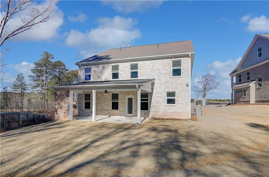 Exterior details and patio area of a home in Burchwood, Stockbridge (Image 18).