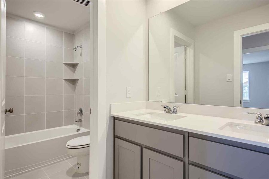 Furnished interior view inside a new home in Prestige Collection at Overland Grove, Forney (Image 4).