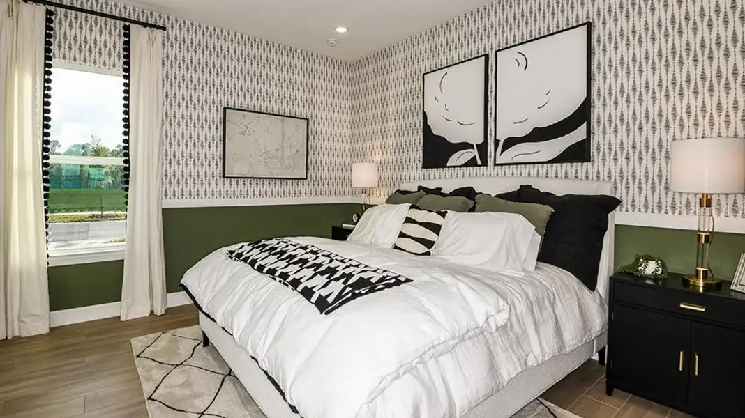 Furnished interior view inside a new home in Esplanade at Westview, Kissimmee (Image 25). Furnished interior view inside a new home in Esplanade at Westview, Kissimmee (Image 25).