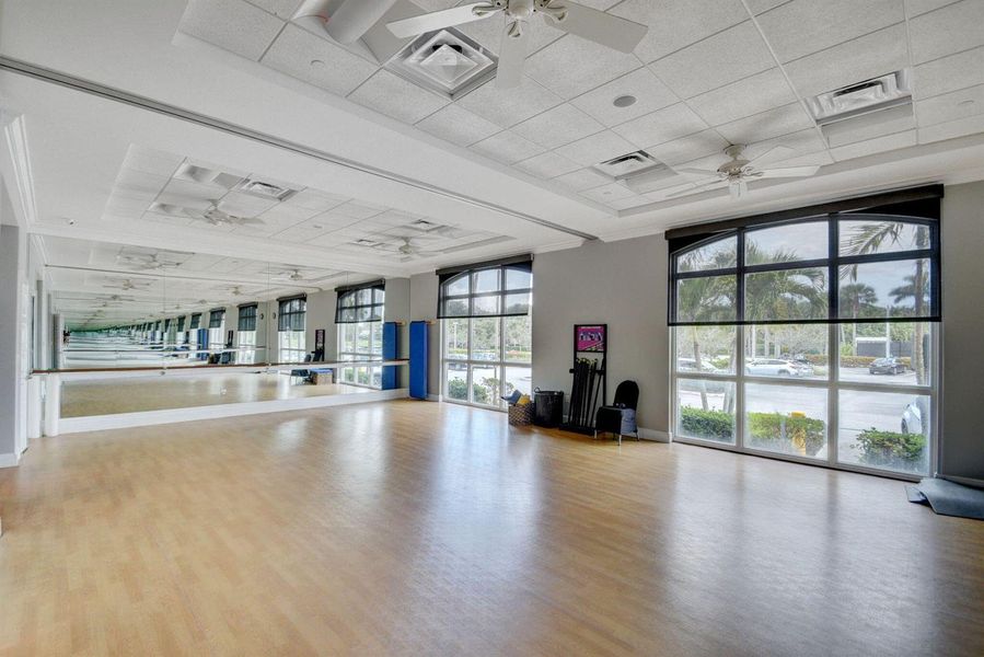 Membership fitness room