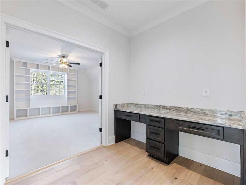 Furnished interior view inside a new home in , Buford (Image 11).