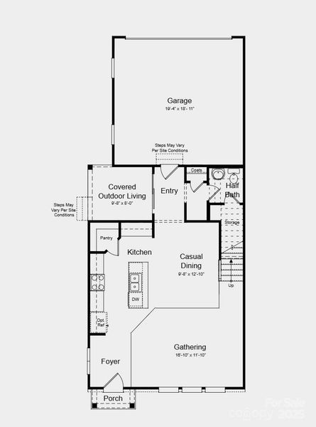 First Floor Plan - Additional highlights include: study in place of a loft and built-in ledge in the primary shower First Floor Plan - Additional highlights include: study in place of a loft and built-in ledge in the primary shower