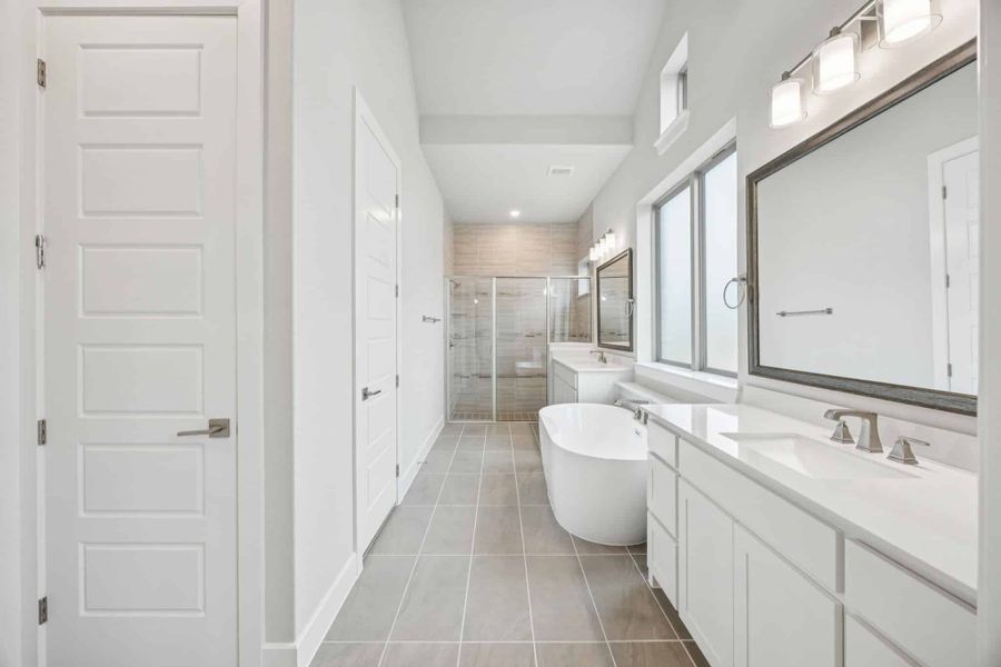 Furnished interior view inside a new home in The Grove Frisco, Frisco (Image 11). Furnished interior view inside a new home in The Grove Frisco, Frisco (Image 11).