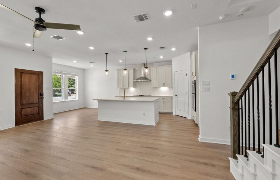 Spacious, unfurnished interior of a new home in Monarch on Main, Round Rock (Image 14). Spacious, unfurnished interior of a new home in Monarch on Main, Round Rock (Image 14).