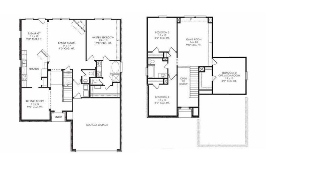 2D floor plan layout of this home in Hunters Creek, Baytown, TX (Image 3). 2D floor plan layout of this home in Hunters Creek, Baytown, TX (Image 3).