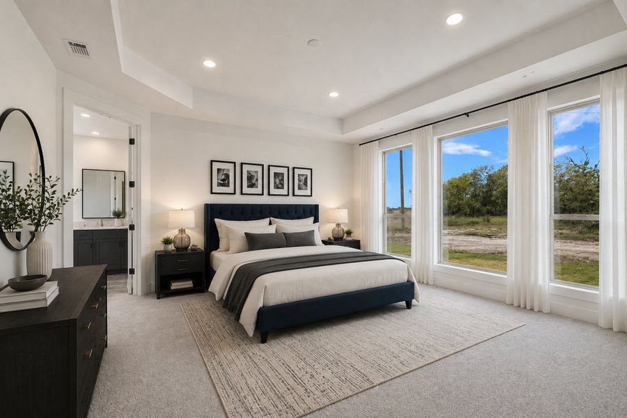 Furnished interior view inside a new home in Scofield Farms Estates, Georgetown (Image 12).