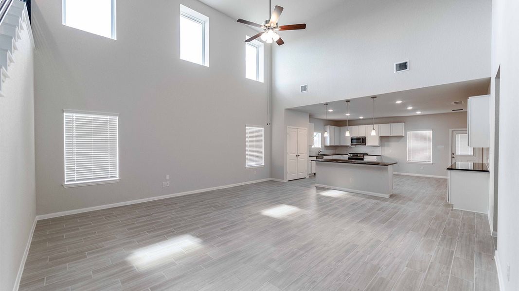 Spacious, unfurnished interior of a new home in Morgan Meadows, San Antonio (Image 19). Spacious, unfurnished interior of a new home in Morgan Meadows, San Antonio (Image 19).