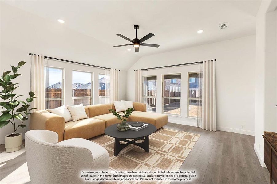 Furnished interior view inside a new home in Georgetown at Kings Fort, Kaufman (Image 7).
