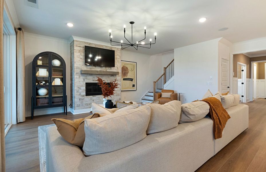 Representative furnished interior of a home built from the Valleybrook by Pulte Homes in Millstone, Hendersonville (Image 48).